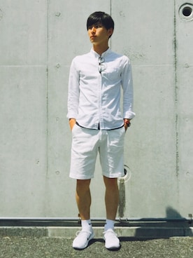 「Daniel & Bob（ダニエル&ボブ）のアイテム（腕時計）」を使った、Tomoさん（メンズ・173cm）の夏コーディネート