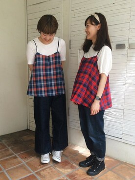 「PAR ICI（パーリッシィ）のアイテム（キャミソール）」を使った、PAR ICIさん（レディース）の春コーディネート