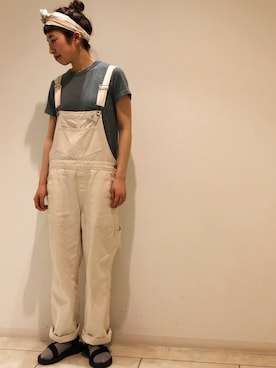 「PAR ICI」｜「アイテム（オールインワン・サロペット）」を使った、PAR ICIさん（レディース）の春コーディネート