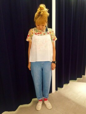 「PAR ICI（パーリッシィ）のアイテム（キャミソール）」を使った、PAR ICIさん（レディース）の夏コーディネート