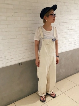 「PAR ICI」｜「アイテム（オールインワン・サロペット）」を使った、PAR ICIさん（レディース）の夏コーディネート