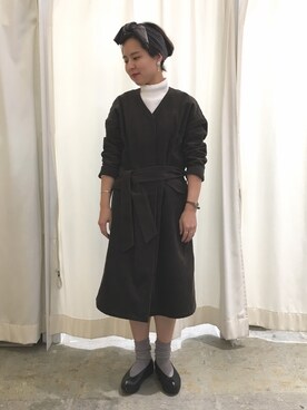 「PAR ICI」｜「アイテム（その他アウター）」を使った、PAR ICIさん（レディース・157cm）の秋コーディネート