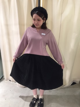 「PAR ICI」｜「アイテム（ハンチング/ベレー帽）」を使った、PAR ICIさん（レディース）の秋コーディネート
