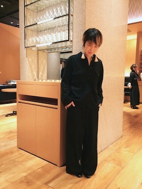 「PAR ICI」｜「アイテム（その他アウター）」を使った、PAR ICIさん（レディース・151cm）の冬コーディネート