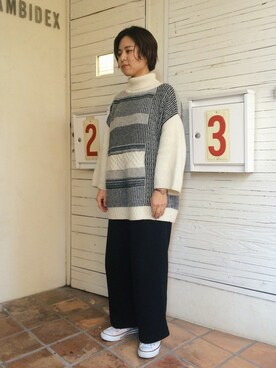 PAR ICIさん（レディース）の冬コーディネート