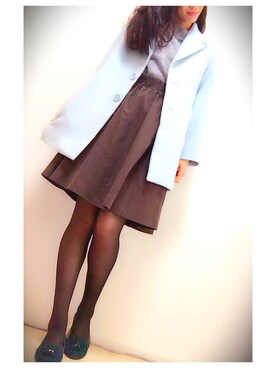 「HERE'S（HERE'S）のアイテム（ジャケット/アウター）」を使った、sayaka💄さん（レディース・175cm）の秋コーディネート