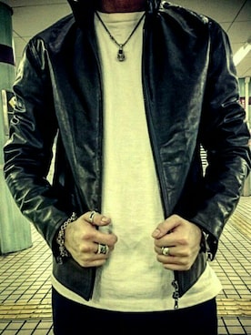 「m0851（エムゼロエイトファイブワン）のアイテム」を使った、恵太.fさん（メンズ・169cm）の秋コーディネート