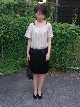 「ADIEU TRISTESSE（アデュートリステス）のアイテム（アクセサリー）」を使った、たにさん（レディース・159cm）の夏コーディネート