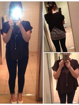 「＃デニム」｜「アイテム（アクセサリー）」を使った、ririeeさん（レディース・151cm）の夏コーディネート