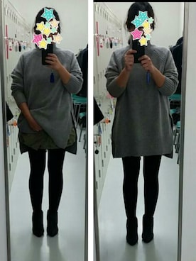 「おとなコーデ」｜「アイテム（ブーティ）」を使った、ririeeさん（レディース・151cm）の冬コーディネート
