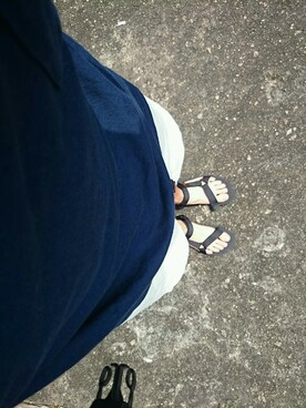 「EDIFICE（エディフィス）のアイテム（トップス、ブルー系）」を使った、masashiさん（メンズ・170cm）の夏コーディネート