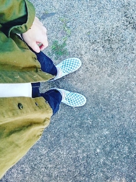 「URBANRESEARCH」｜「アイテム（ミリタリージャケット）」を使った、masashiさん（メンズ・168cm）の春コーディネート