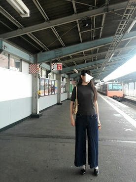 「ハイネックトップス」｜河童さん（レディース・168cm）の秋コーディネート