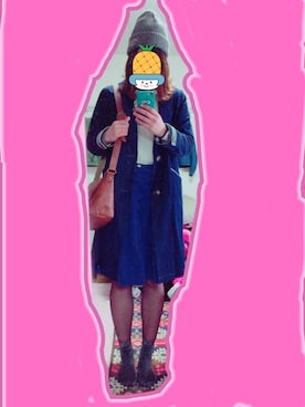 「DOUBLE NAME（ダブルネーム）のアイテム（その他アウター）」を使った、せな☆さん（レディース・170cm）の春コーディネート
