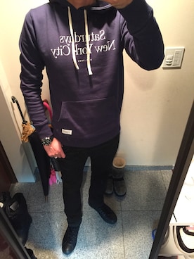 しゅうさん（メンズ・178cm）の冬コーディネート