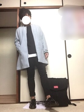 「アイテム（チェスターコート）」を使った、yuさん（メンズ・165cm・10代）の秋コーディネート