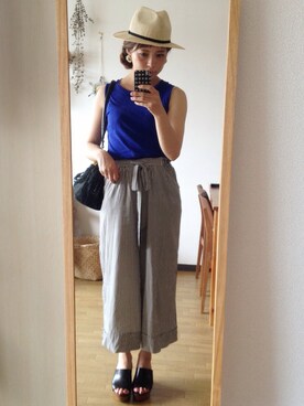 「厚底」｜yukaさん（レディース・158cm）の夏コーディネート