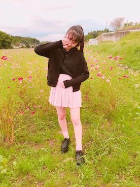 「H&M（エイチ・アンド・エム）のアイテム（カバーオール）」を使った、모에네さん（レディース・156cm）の秋コーディネート