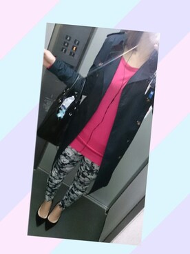 「SPIRALGIRL（スパイラルガール）のアイテム（トレンチコート）」を使った、kumi♡さん（レディース・163cm）の春コーディネート