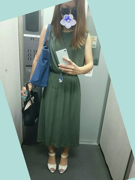 「EGOIST（エゴイスト）のアイテム（トートバッグ）」を使った、kumi♡さん（レディース・163cm）の夏コーディネート