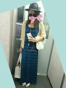 「マキシワンピ」｜kumi♡さん（レディース・163cm・20代）の夏コーディネート