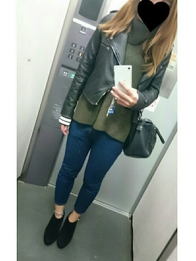 「Sword Fish（ソードフィッシュ）のアイテム」を使った、kumi♡さん（レディース・163cm）の秋コーディネート