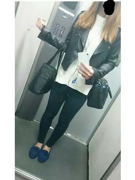 「SEVENDAYS=SUNDAY（セブンデイズサンデイ）のアイテム（ベスト）」を使った、kumi♡さん（レディース・163cm）の秋コーディネート
