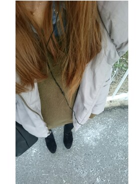 「SPIRALGIRL（スパイラルガール）のアイテム（ダウンジャケット/コート）」を使った、kumi♡さん（レディース・163cm）の冬コーディネート