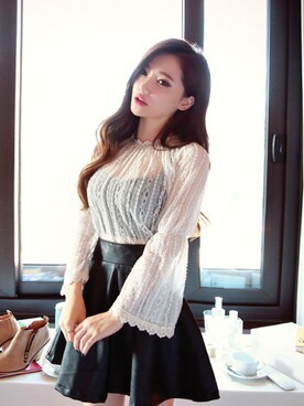 「leather」｜mossbeanさん（レディース・165cm）の冬コーディネート