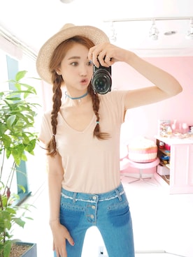 「beige」｜mossbeanさん（レディース・165cm）の夏コーディネート