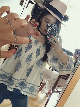 「chuu（チュー）のアイテム」を使った、mossbeanさん（レディース・165cm）の夏コーディネート