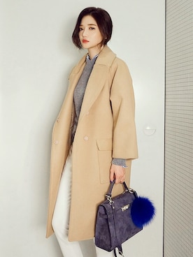 「chuu（チュー）のアイテム」を使った、mossbeanさん（レディース・165cm）の秋コーディネート