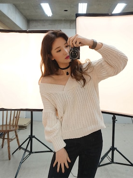 「chuu（チュー）のアイテム」を使った、mossbeanさん（レディース・165cm）の冬コーディネート