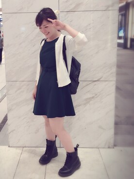 「ラブ＆ピース2016」｜「アイテム（その他アウター）」を使った、入口寛子さん（レディース・158cm）の秋コーディネート