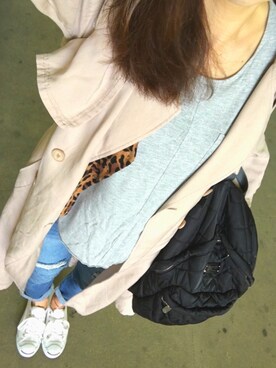 「CONVERSE（コンバース）のCONVERSE コンバース ジャック パーセル / JACK PURCEL（スニーカー）」を使った、riysaさん（レディース・167cm）の春コーディネート