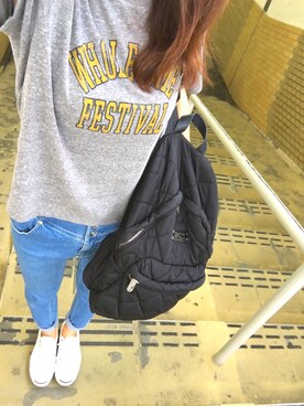 「CONVERSE（コンバース）のCONVERSE コンバース ジャック パーセル / JACK PURCEL（スニーカー）」を使った、riysaさん（レディース・167cm）の夏コーディネート