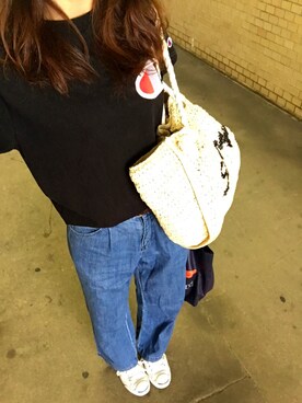 「CONVERSE（コンバース）のCONVERSE コンバース ジャック パーセル / JACK PURCEL（スニーカー）」を使った、riysaさん（レディース・167cm）の夏コーディネート