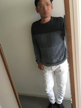 「KATHARINE HAMNETT LONDON （キャサリンハムネットロンドン）のアイテム（その他シューズ）」を使った、寿里さん（メンズ・166cm）の春コーディネート