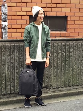 「JACK SPADE(ジャックスペード)のアイテム(帽子)」を使った、Satoshiさん(メンズ・170cm)の秋コーディネート