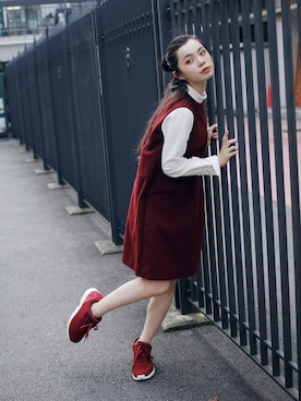 「tiit（ティート）のアイテム」を使った、Droptokyoさん（レディース・165cm）の秋コーディネート