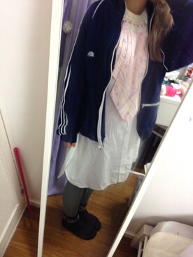 「keisuke kanda（ケイスケカンダ）のアイテム（ワンピース/ドレス）」を使った、じ  ぇ じ ぇさん（レディース・156cm）の冬コーディネート