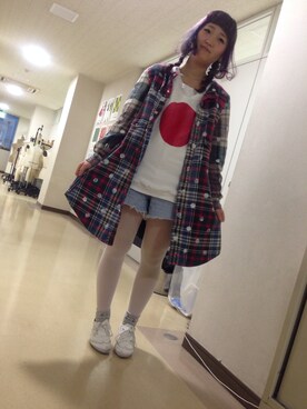 「keisuke kanda（ケイスケカンダ）のアイテム（スウェット）」を使った、じ  ぇ じ ぇさん（レディース・156cm）の冬コーディネート