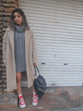 HANAEさん（レディース・158cm）の冬コーディネート