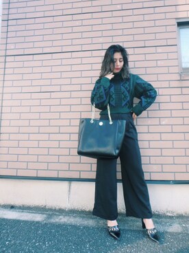 HANAEさん（レディース・158cm）の冬コーディネート