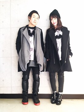 「mode」｜「アイテム（その他アウター）」を使った、kentaさん（メンズ・170cm）の冬コーディネート