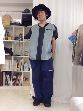 「SHUTTLE（シャトル）のアイテム」を使った、kentaさん（メンズ・170cm）の夏コーディネート