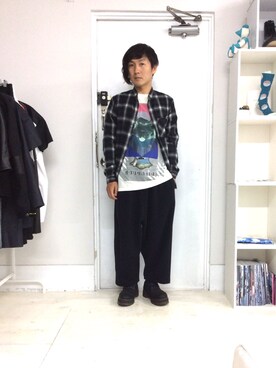 「SHUTTLE（シャトル）のアイテム」を使った、kentaさん（メンズ・170cm）の秋コーディネート