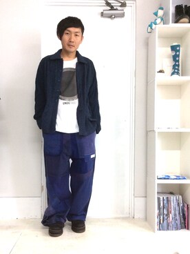 「SHUTTLE（シャトル）のアイテム」を使った、kentaさん（メンズ・170cm）の秋コーディネート