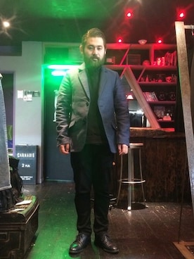 「Hender Scheme（エンダースキーマ）のHender Scheme old end with Ridgeway（ドレスシューズ、ブルー系）」を使った、鎌田貴雄さん（メンズ・170cm）の春コーディネート