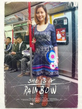 「Desigual（デシグアル）のアイテム（スカート）」を使った、yanniさん（レディース・165cm）の秋コーディネート